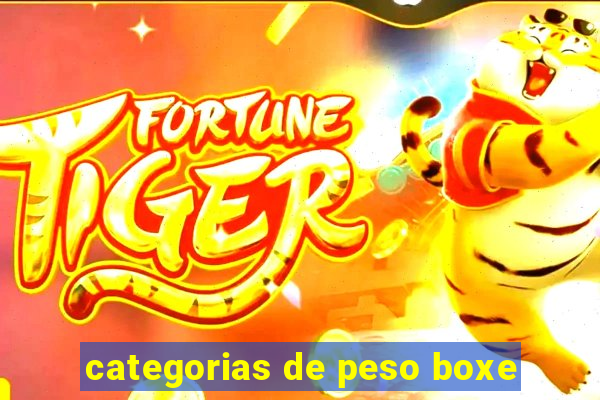 categorias de peso boxe